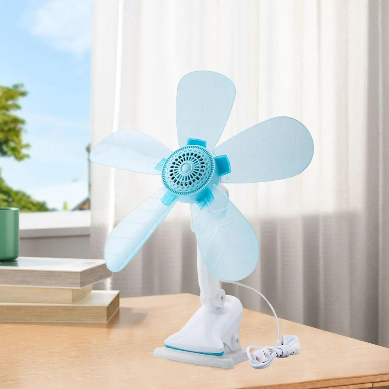 Clip on Fan Noiseless Modern Electric Fan Table Fan Personal Fan Mini  Desktop Fan for Office Tent Basement Bed Dorm US Adapter