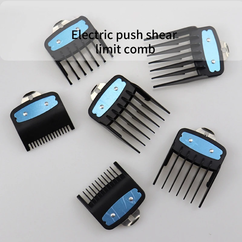 

6PCS Limit Comb Guide Cutting Guard Attachment Kit for WAHL Hair Clipper for Barbers-Black