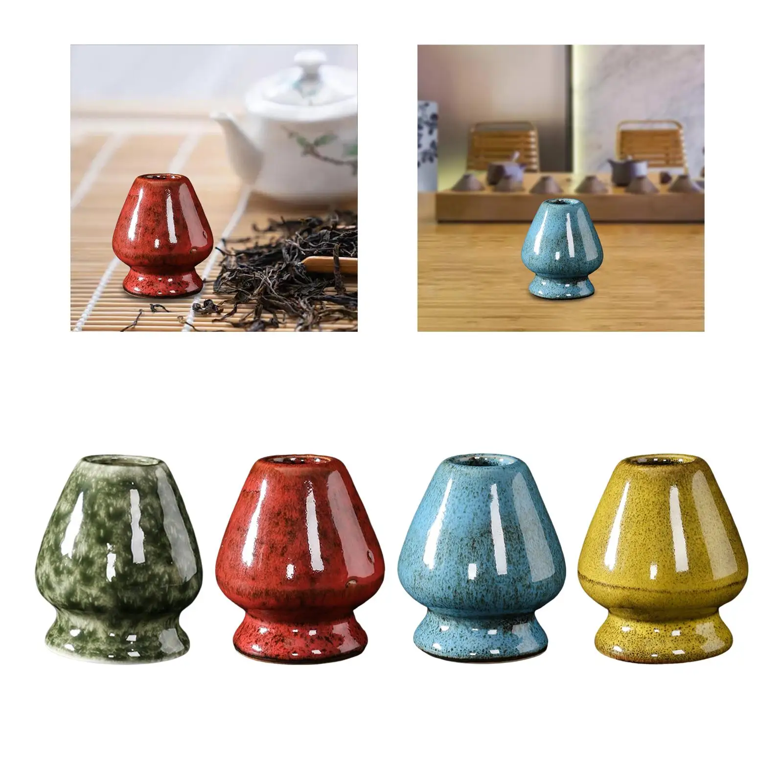 Matcha Whisk Stand Matcha Ceremony Starter Tea Tool Handmade Keep Whisk Shape Teaware Chasen Stand for Professional