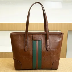 Retro - Inspired Versatile Women's Tote Bag - Large Capacity Shoulder Handbag (Light brown)