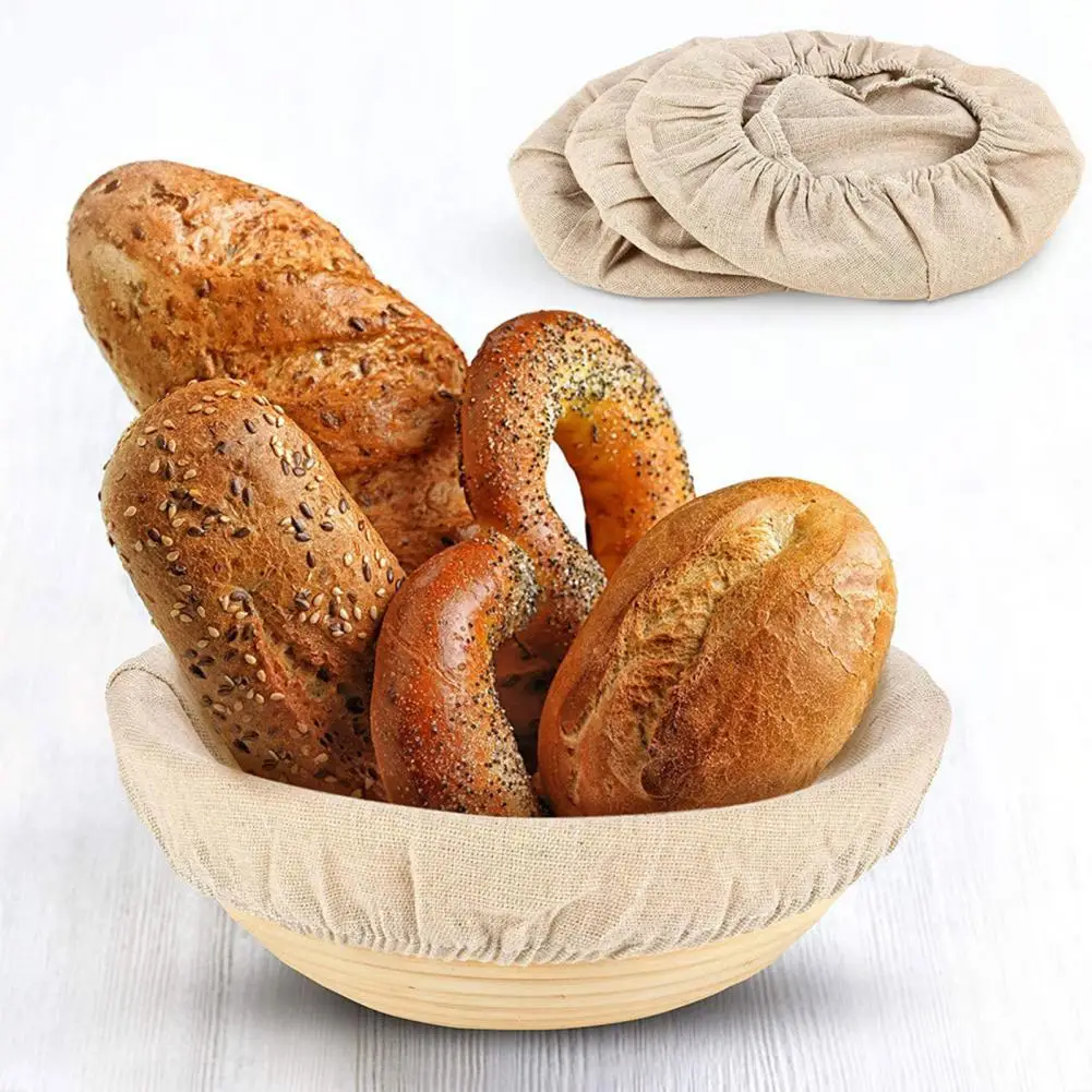 Fermentation Basket Bread Proofing Basket Cover Practical Multipurpose Cotton Flax Bread Making Basket Cover Good Texture fermentation basket