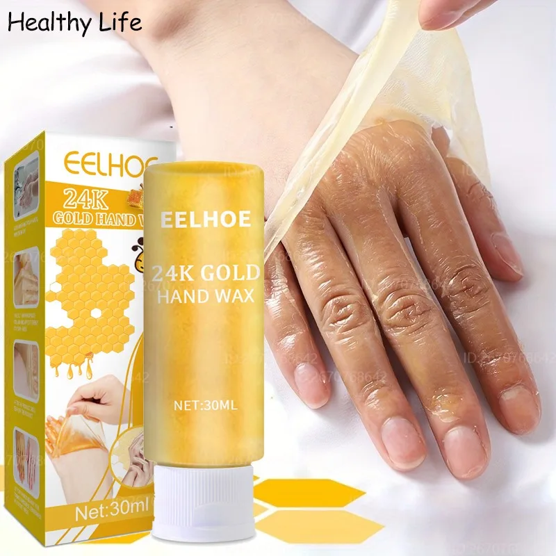 

Nourishing Honey Hand Wax Mask 24k Gold Moisturizing Exfoliating Care Whitening Firming Smooth Hands Cream Hydrating Hand Cream