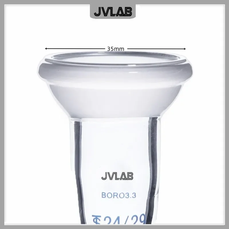 Spherical Joint Spherical Mouth and Standard Plug Interchangeable Connector Laboratory Glass Adapter Plug Diam.14 19 24 29# 1 pc