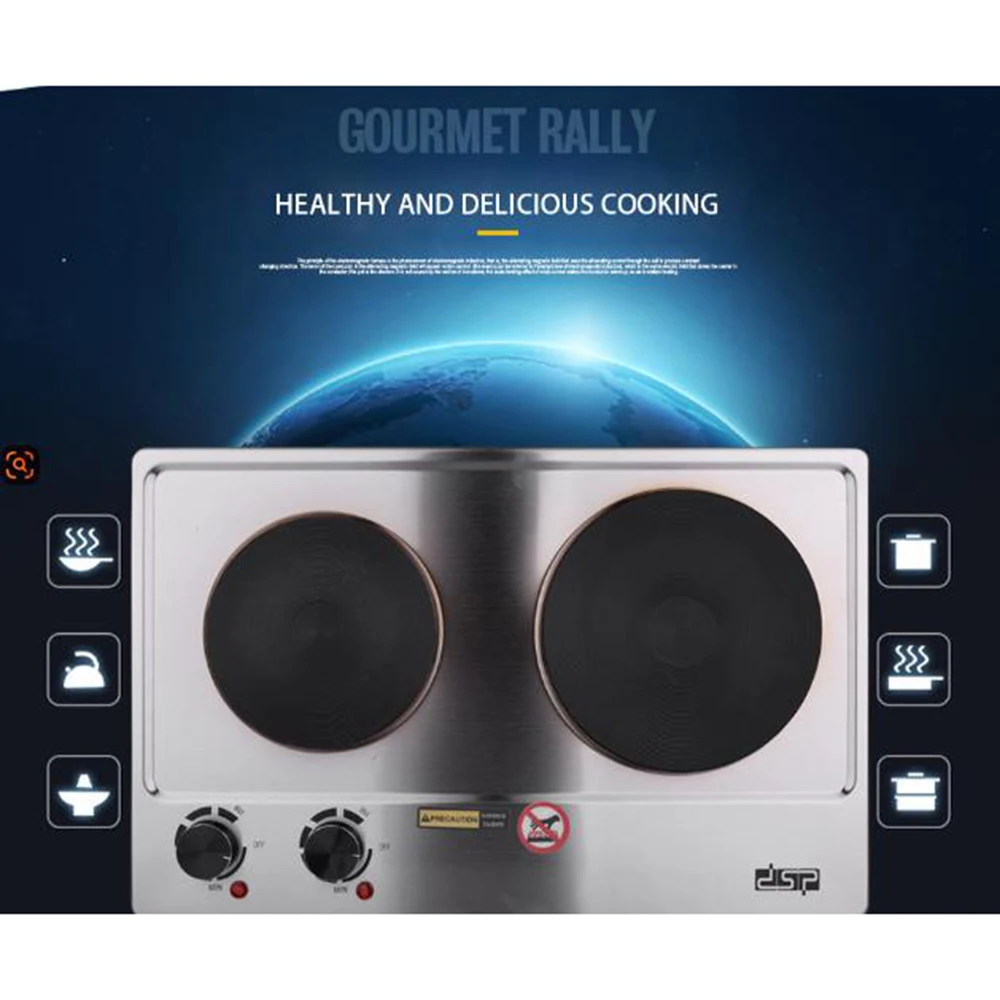 Portable Desktop Burner, Household Electric Stove, DSP Electric Stove, Kitchen Appliance, Hot Plate, Dual Control Infrared Stove 4