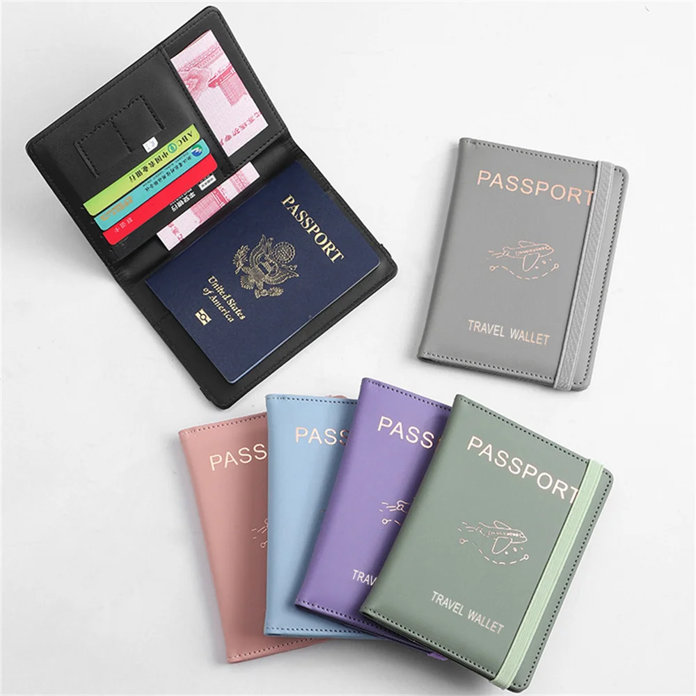 

Rfid Passport Cover Passport Protector Multi-Function Waterproof Credit Id Card Wallet Business Document Holder Travel Accessory