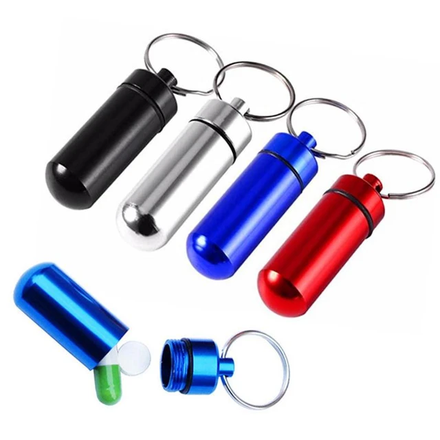 Mini pilulier boîte de rangement étanche porte-clés portable étui