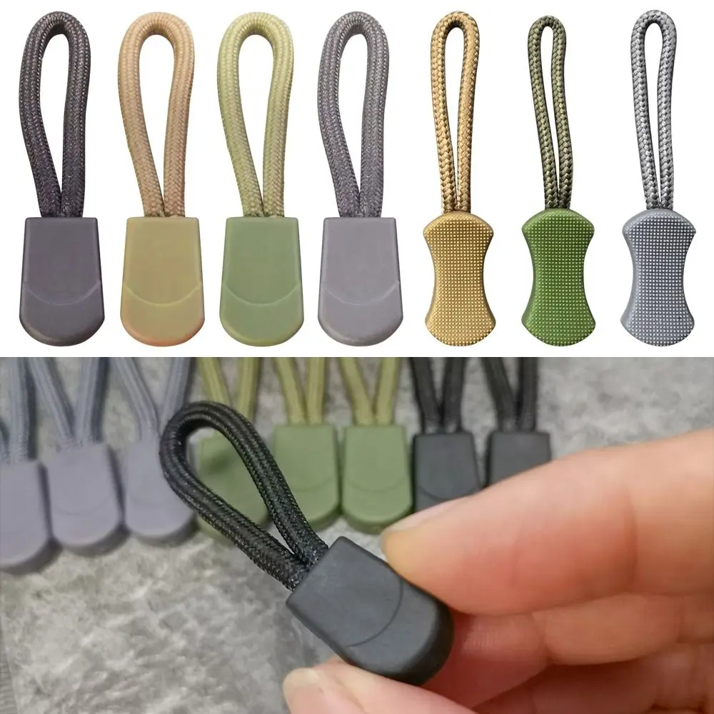 

Multistyles Anti- Loss Zipper Pull Puller End Fit Rope Tag Fixer Zip Cord Tab Replacement Clip Broken Buckle Travel Bag Puller