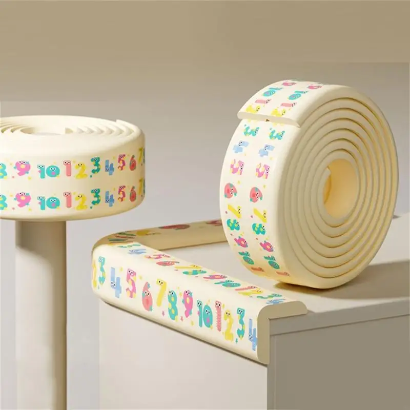 2M Children Bumper Soft Thicken Baby Safety Desk Table Edge Guard Strip L-Shaped Kids Protection Bumper Edge Angle Strips