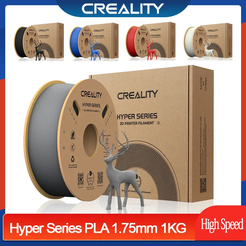 Creality Hyper Series PLA Filament 1.75mm/1KG High Precision Faster Cooling  3D PLA Filament For K1/K1 Max /Ender-5 S1 3D Printer