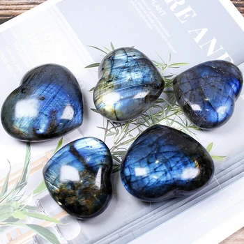 Labradorite Crystal Heart Stone 1