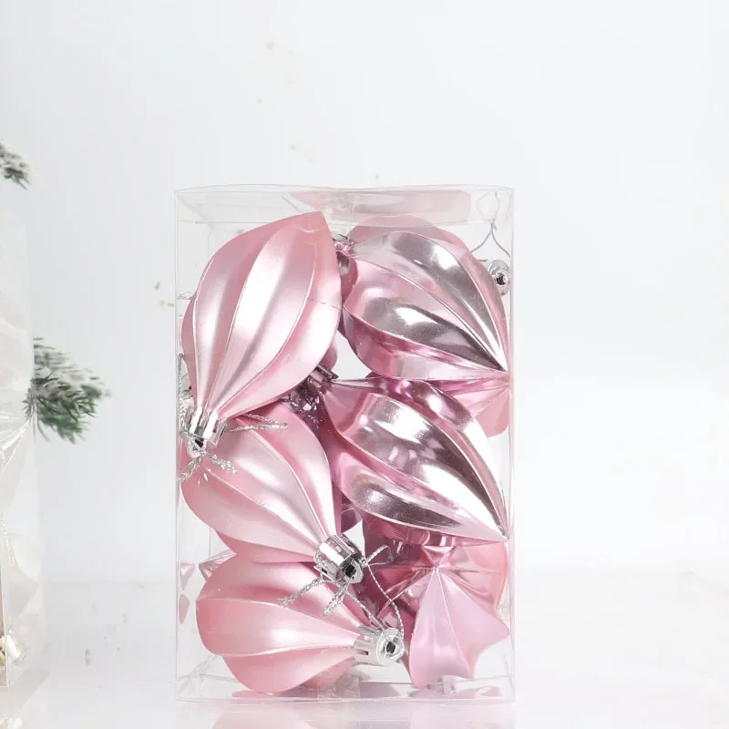 Christmas Decoration 12pcs/set Plastic irregular Balls Colorful Xmas Tree Hanging Pendant Home Christmas Party supplies
