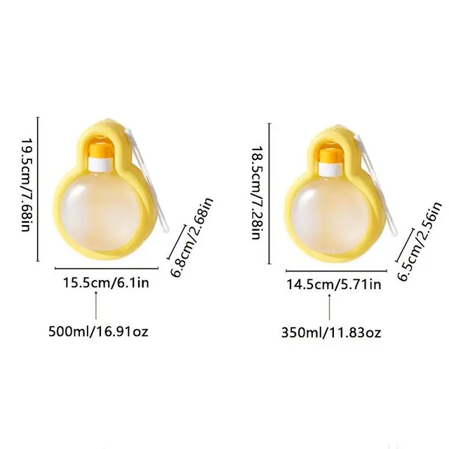 350-500ml Outdoor Portable Dog Water Bottle Pet Drinking Bowl For Dogs Cats Foldable Puppy Water Dispenser Dog Accessories 6