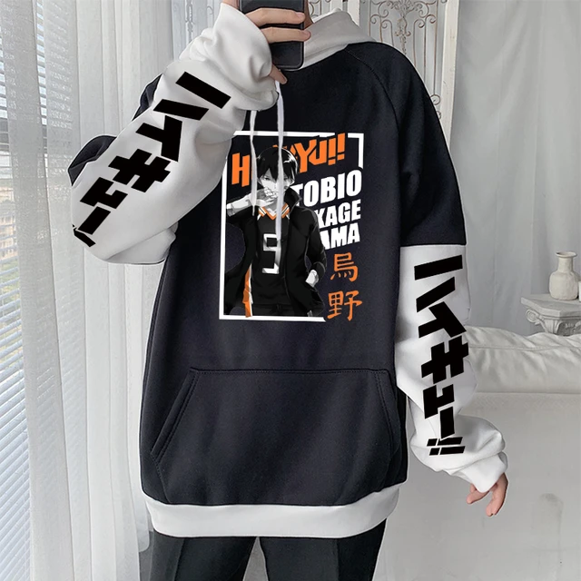 Japão anime haikyuu kawaii yaku morisuke lev haiba impressão hoodies  engraçado dos desenhos animados vôlei júnior inverno harajuku moletom  masculino - AliExpress