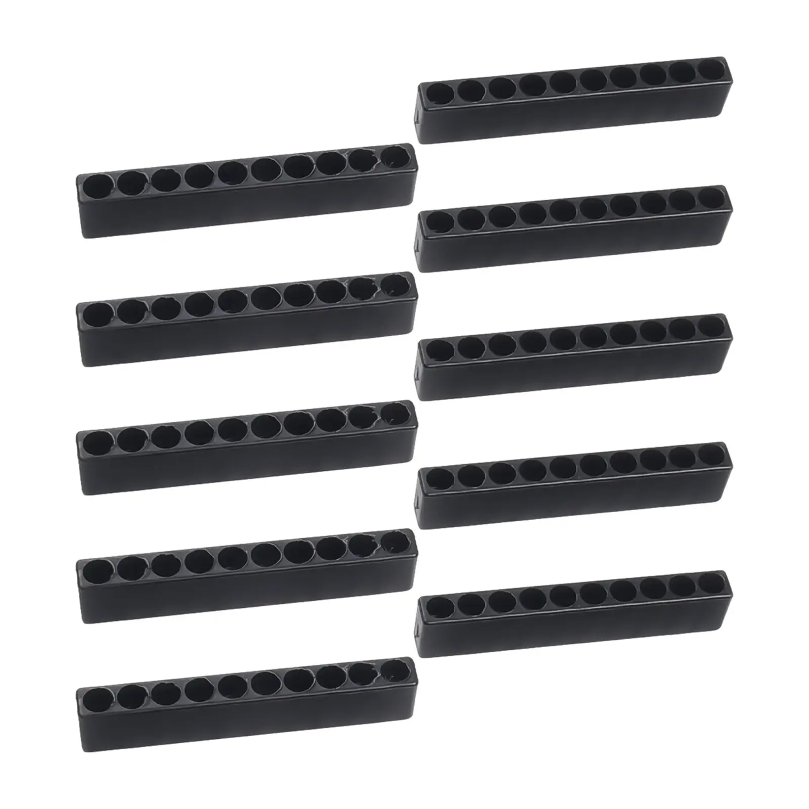 

Аккуратное и аккуратное хранение отверток, пластиковый держатель для отверток с 10 отверстиями для отвертки с шестигранным хвостовиком 1/4 дюйма, больше никаких потерь насадок