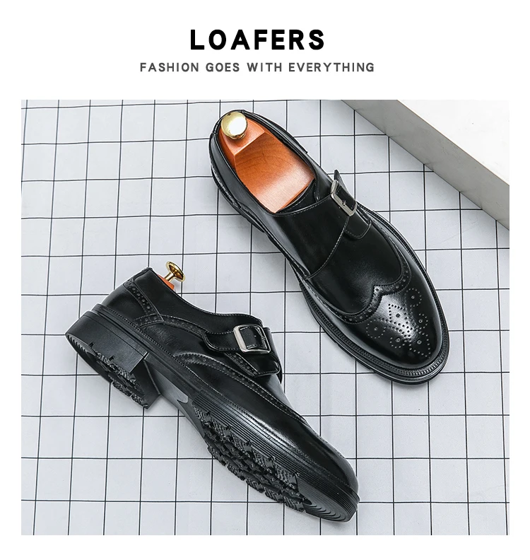أحذية رسمية أنيقة للرجال، أحذية جلدية عصرية للأعمال والمناسبات الاجتماعية، أحذية جلدية رجالية عالية الجودة