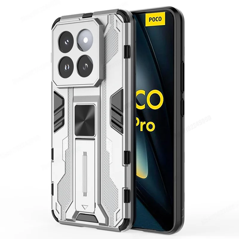 Shockproof Armor Magnetic Phone Case with Hard Holder