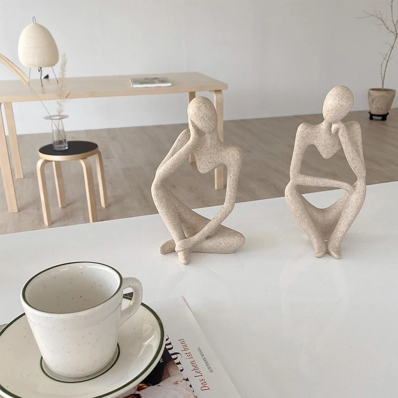 Scandinavian Abstract Art Figures Decorative Ornament Light Luxury Decorations Foyer Living Room Bedroom Desktop Decorations - Image 5