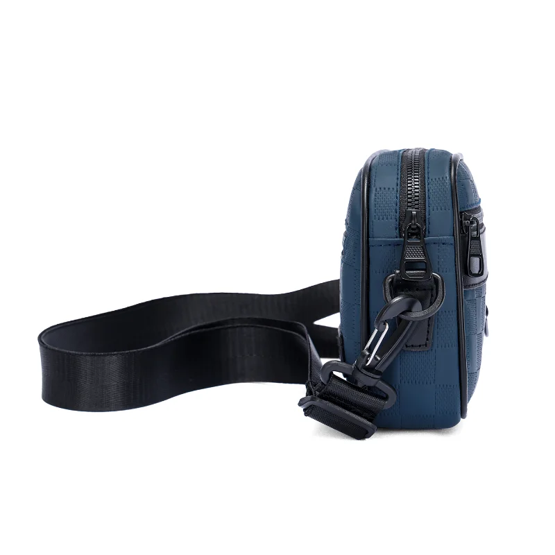Men's PU Leather Soft Crossbody Bag with Adjustable Strap for Multi-Functional Daily Use