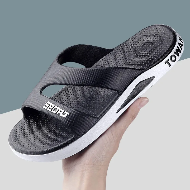 Slippers for Men Summer Outdoor Sandals Thick Bottom Non-slip Waterproof Beach Bathroom
