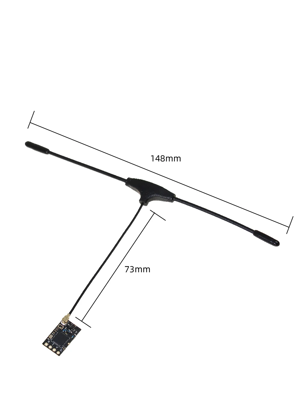 Vue détaillée de l'interface de l'émetteur-récepteur radio 2.4G/915MHz pour projets DIY