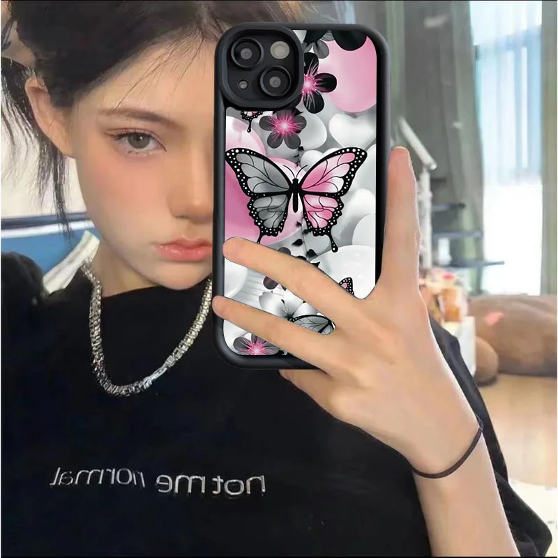 Butterfly Print Anti-Drop Phone Case Cover