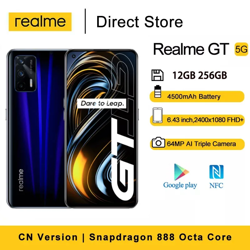 ゲーミングスマホ スナドラ888 realme GT 5G 人気色 ブルー | www