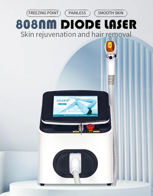 New 3500W 808nm Diode Laser Hair Removal Machine Ice Platinum 755