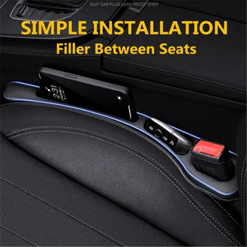 2X Car Seat Gap Filler Between Seats Crevice Interior Decoration Accessories For BMW E46 E90 E60 F30 F10 E39 G20 F20 E92 E61 F11 1