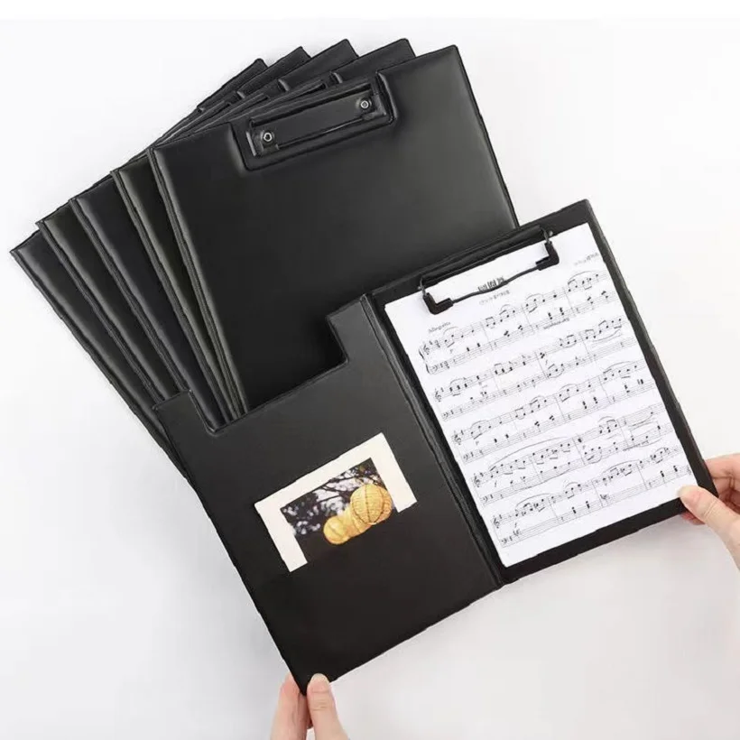 KOBEST A4 Cover Leather Board Clip Students Writing Pad Board Business Office Information Supplies A5 Folder Signature 3