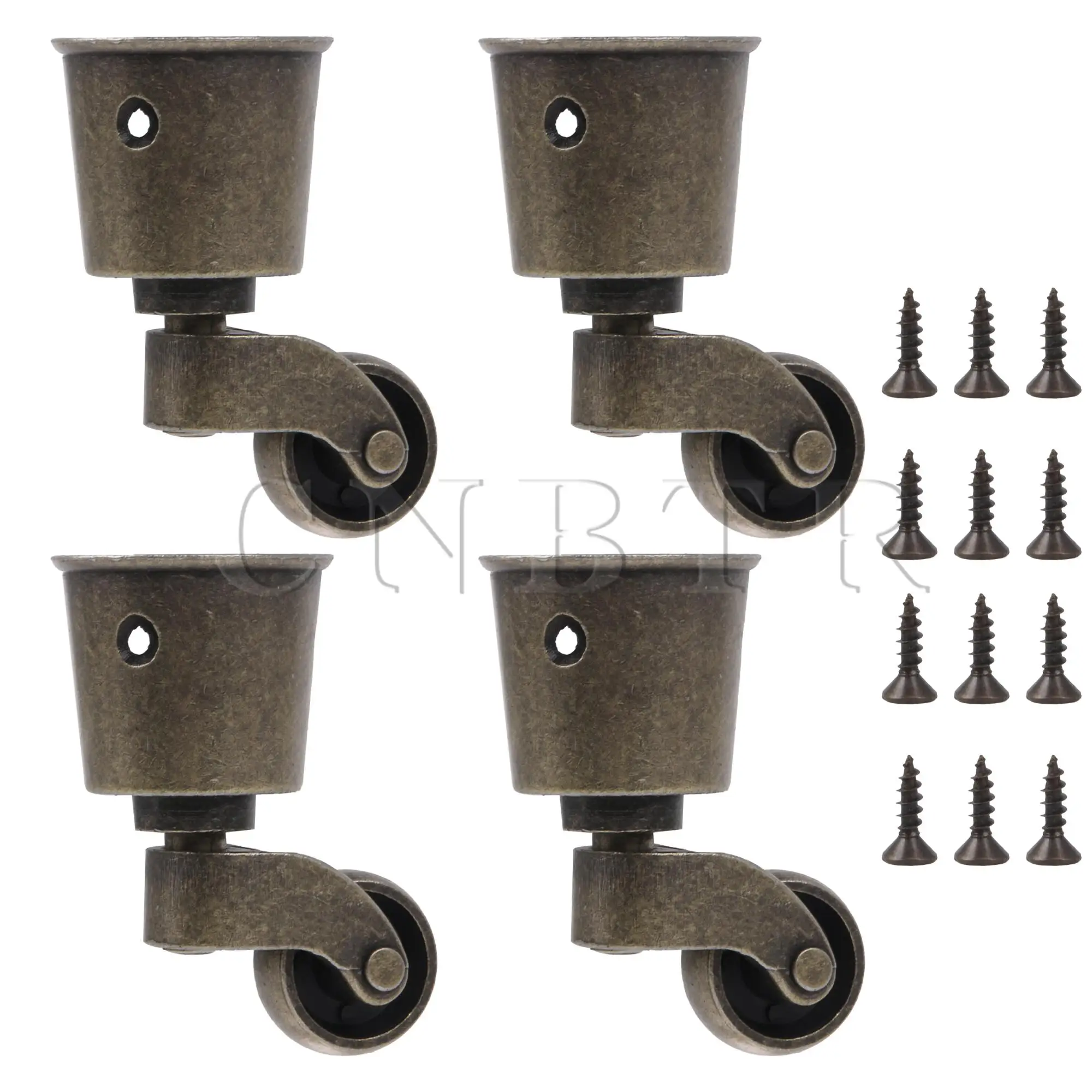 Cnbtr Pcs Zinco Liga Caster Copos para Móveis 146 360 Graus 11023 Lbs
