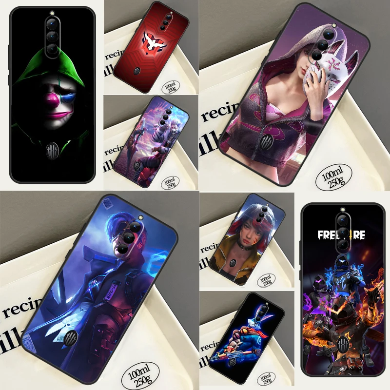 Game Free Fire Phone Case Per Zte Nubia Red Magic 7 Pro 6 Pro 5G 5S 6R 6S 7S Red Magic 8 Pro Cover Posteriore