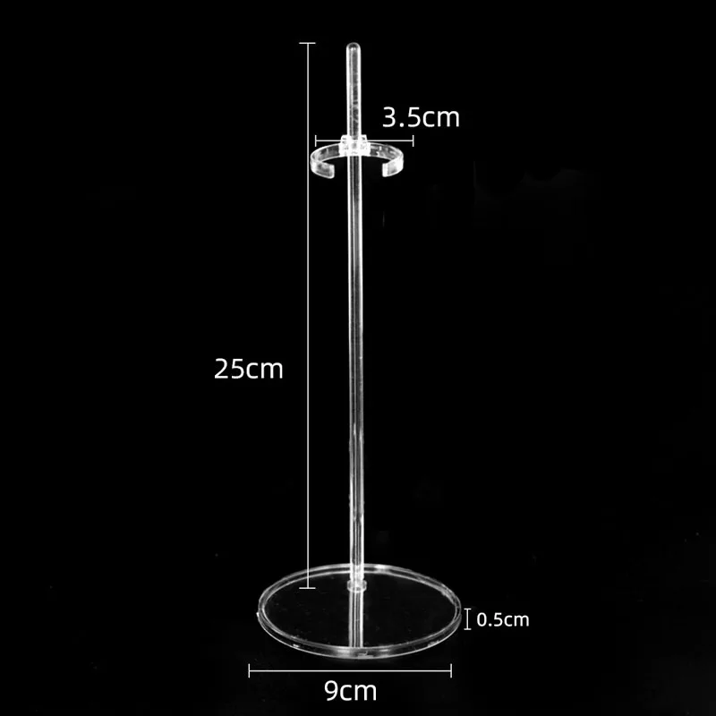 Support Figurine Ajustable 3 Pièces – Socle Transparent Pour Poupées Articulées, Exposition Modulable