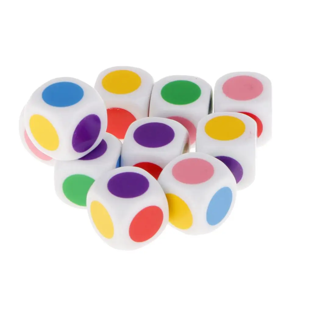 

Kids Board Game Dice 6 Colors Dices Table Games Children's Educational Toys