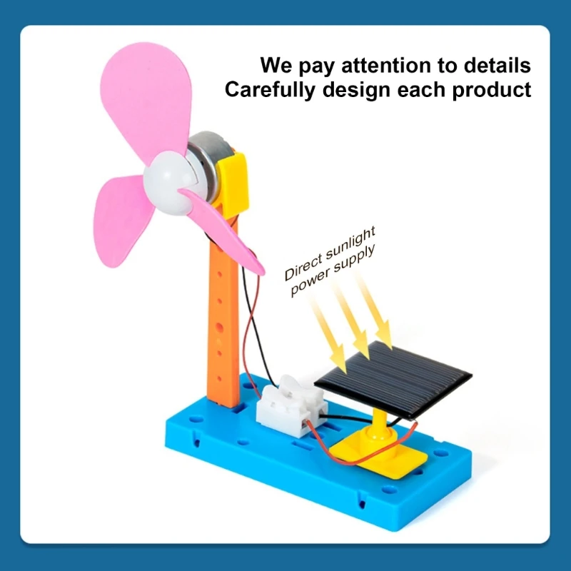 مجموعة نموذج مروحة الروبوت الشمسي A9LC للأطفال بعم...
