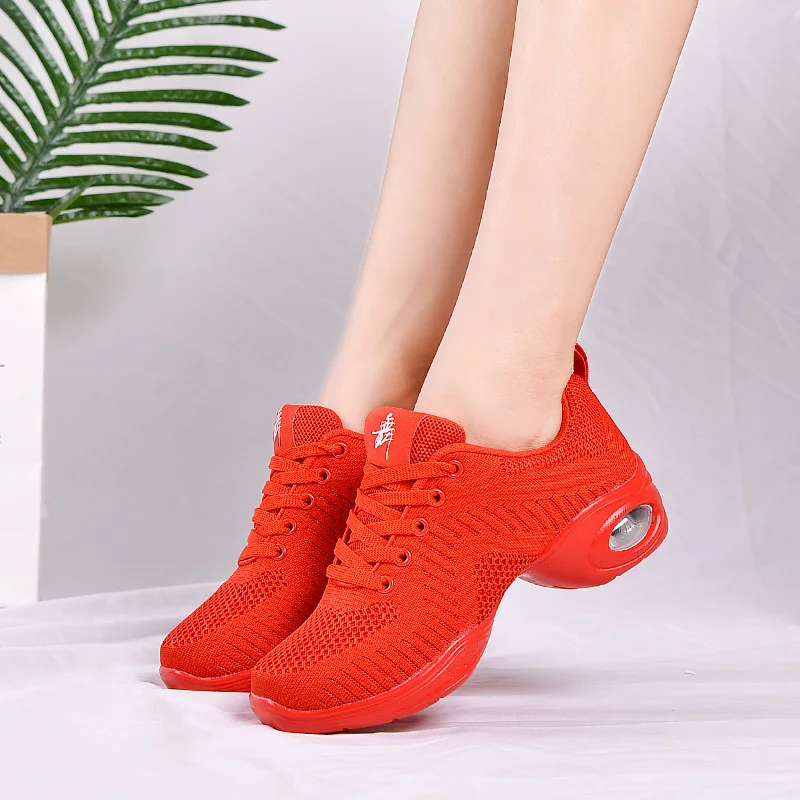 Breathable Dance Shoes Gym Square Dance Shoes Women Sneakers Soft Sole Sailor Dance Shoes Adult Sports Jazz Shoes