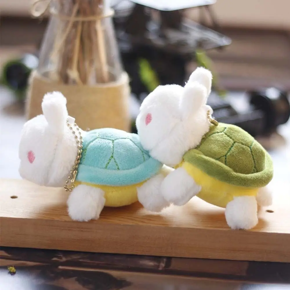 

Toys Car Key Holder Schoolbag Accessories Doll Pendant Turtle Rabbit Plush Keychain Bunny Plush Keyring Key Chain Key Ring