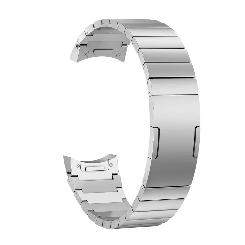 Sleek 22mm No Gaps Metal Link Bracelet Watchband Replacement Strap