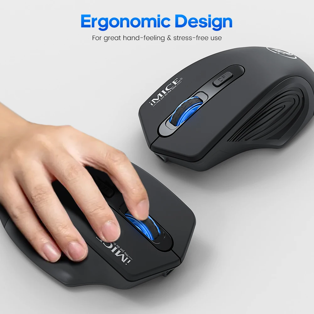 Wireless Bluetooth Rechargeable Mouse for Laptop Gaming Ergonomic Silent Usb Gamer Mause Computer PC