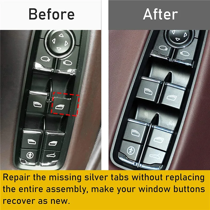 Botão de interruptor da janela tampa driver lado mestre para porsche panamera/cayenne 2010-2016 para macan 2014-2018