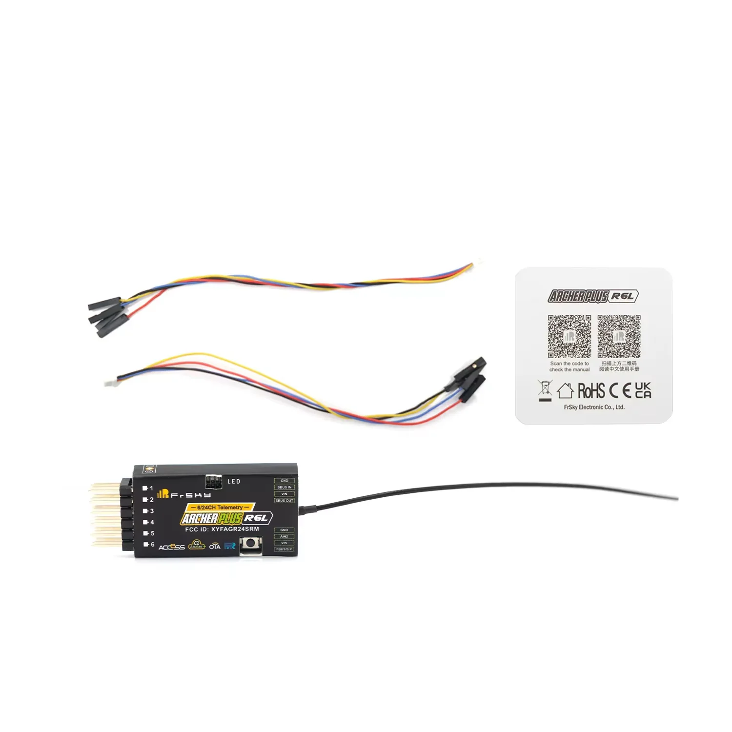 Récepteur RC FrSky Archer Plus R6L/SR6L 6 canaux 2.4G OTA