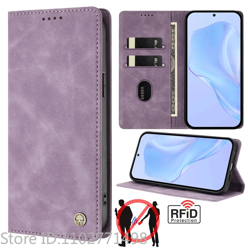 Luxury Wallet Flip Cover Phone Case - Magnetic Shockproof Leather