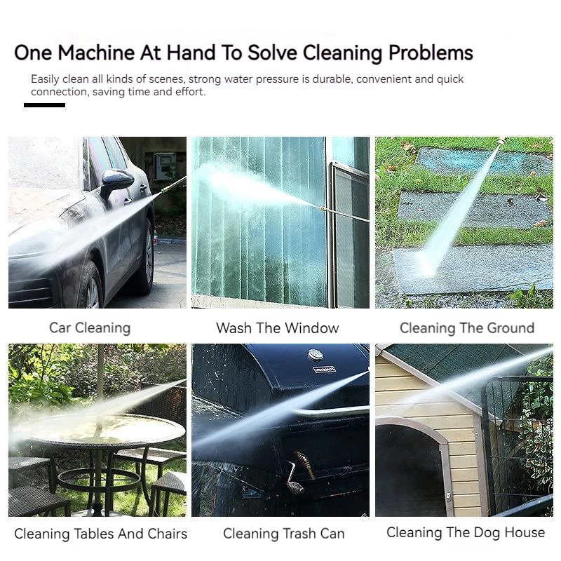 220V High Pressure Washer Household Mobile Convenient Car Washing Machine Brush Pump Pure Copper High Power Car Wash Equipment 6