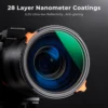K&F Concept Nano-X Series ND4-64 Variable ND Lens Filter & CPL Polarizers Filter 2-in-1 With 28 Layer Coatings 67mm 77mm 82mm 6