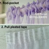 Sheer Voile Tulle Window Curtains, One Panel, Maiden Ruffle Style, Fashion sheer window treatments 2