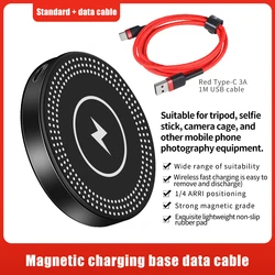 Magnetic Wireless Charger Phone Stand with Fast Charging Capability (Charger with Cable)