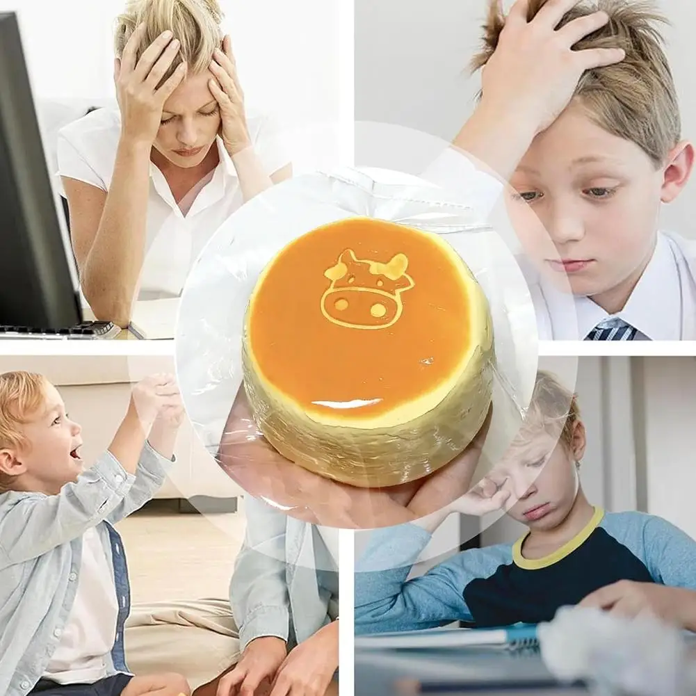 Cheese Cake Squeeze Soft Slow Rebound Pinch Milky Flavor Bread For Stress Cute Anxiety Relief Toy_voghion.com