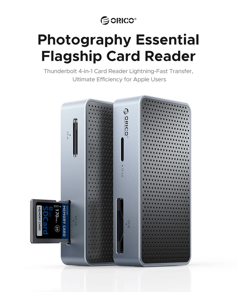 ORICO オールインワンカードリーダー 40 ギガバイト高速サポート CFA/B