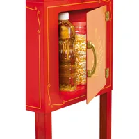 Nostalgia Popcorn Maker Machine - Professional Cart With 2.5 Oz Kettle Makes Up to 10 Cups - Vintage Popcorn Machine 2