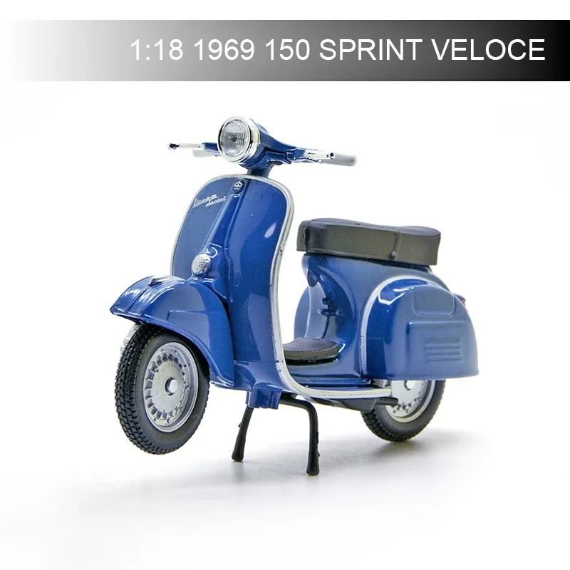

Maisto 1:18 VESPA Piaggio 1969 150 SPRINT VELOCE Motorcycle Models model bike Base Diecast Moto Children Toy For Gift Collection