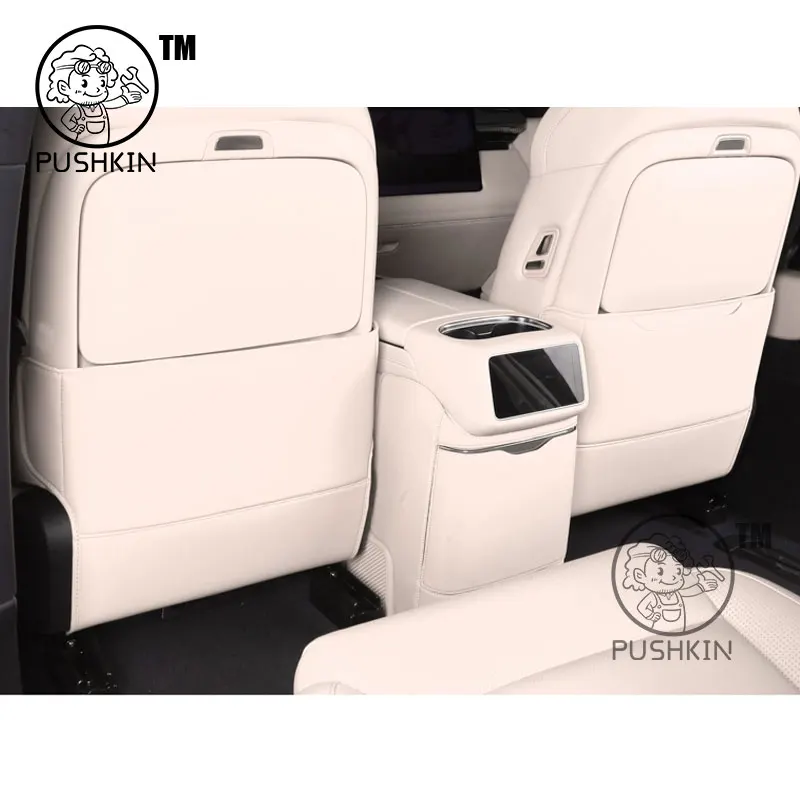 린크앤코 900 2025 2026 차량 뒷좌석 발차기 방지 커버, 시트 백 킥 프로텍터, 방오 가죽 인테리어 액세서리